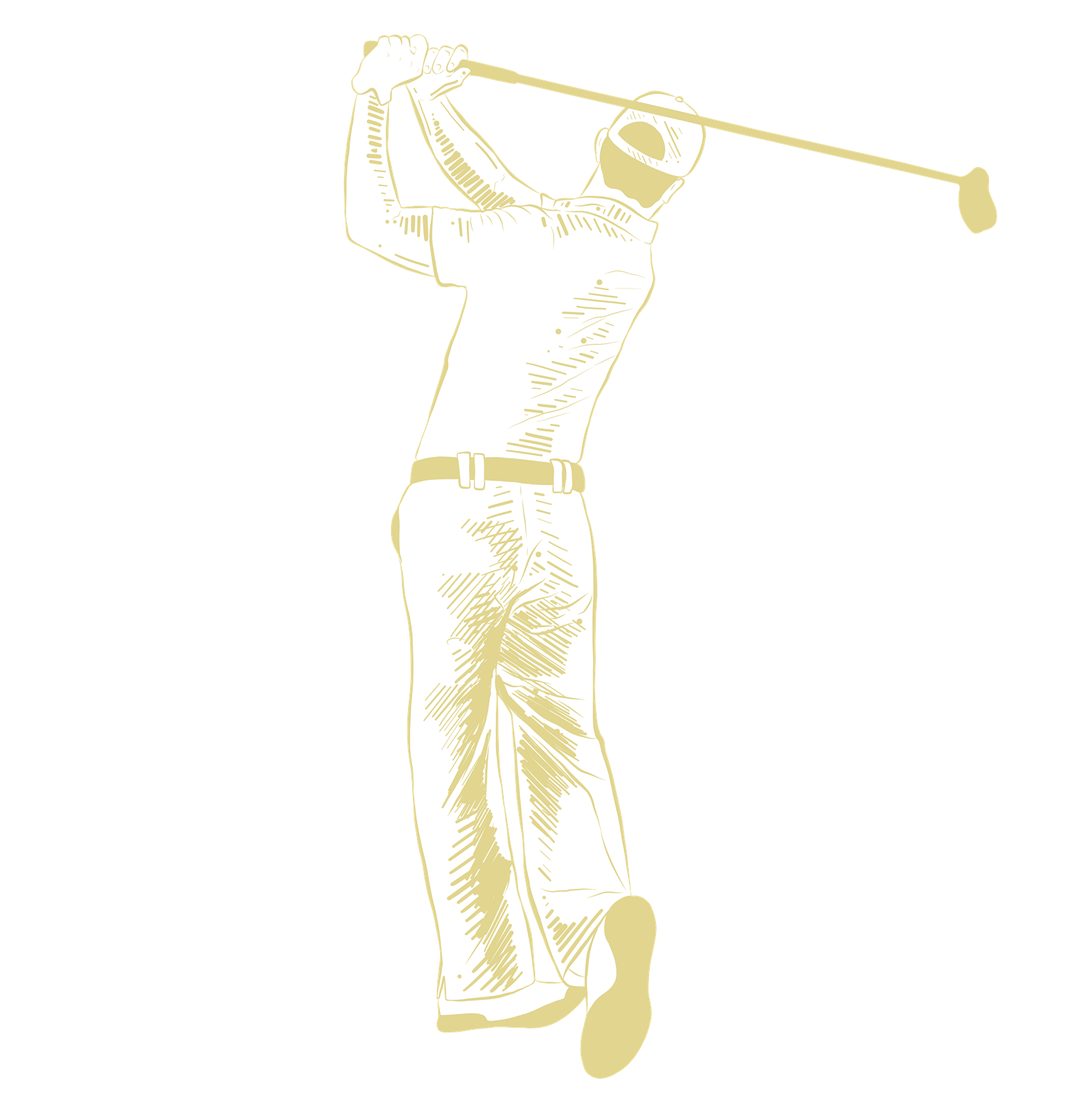 Golf_Illustrations_Gold_Dark_Golf_Man_Swing2_Golf_Man_Swing
